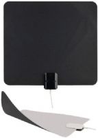RCA ANT1100F Ultra Thin Omni-Directional Indoor HDTV Antenna, Black/White; 40 miles Range (Distance); Enjoy HD and digital local programming on your television for FREE; Patented, 360º multi-directional design eliminates need for constant adjustments; Supports up to 1080i HDTV broadcasts for high-quality picture and sound; UPC 044476118081 (ANT-1100F ANT 1100F ANT1100)  