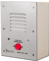 Louroe Electronics AOP-SP-PB Speakerphone with Pushbutton, Omni-directional microphone and 4" speaker, External controls for adjusting volume of both listen and talkback, Power LED on faceplate, Interfaces with wireless video systems, fiber optic transmissions, PC soundcards and Louroe Remote Tele-Monitoring systems (AOP-SP-PB AOPSPPB AOP SP PB) 