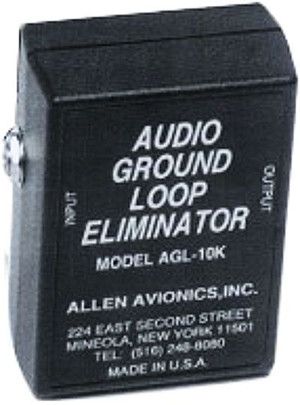 Allen Avionics AGL-10K Audio Ground Loop Isolation Transformer, Black Color; True Isolation Transformer; Distortion-Free; Low Signal Loss; Excellent Signal Fidelity; Ten Times Audio Bandwidth; Passive Device; Shielded Transformer Core; 1:1 Turns Ratio; Dimensions 3.75