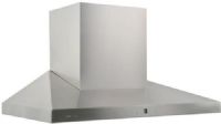 Cavaliere AP238-PSL-42 Wall Mount Range Hood, Overhead Rainfall Showerhead, Telescopic Chimney fits up to 9 ft Ceilings with 6" Round Duct Vent, 6 levels speeds with Timer function, 860 CFM Airflow, Noise Level: Low Speed 35dB to Max Speed 67dB, Ultra Quiet Single Chamber Motor, Touch Sensitive with Blue LED Lighting Keypad, UPC 816606011377 (AP238PSL42 AP238PSL-42 AP238-PSL42 AP238-PSL) 