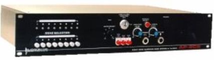 Louroe Electronics AP-8CS Eight Zone Alarming Base Station, 10 Ohms Zone Input impedance , 100 Hz to 10 kHz Monitor frequency response, 10 Ohms Recorder Output impedance, 8 to 600 Ohms Headphone Input impedance, 20W into 70V line Talkback amplifier output, Pushbutton or switch closure alarm activation, Relay contact closure for each zone for activating a camera or other annunciations, Zone LED's glow green when monitoring and red when in alarm (AP8CS AP 8CS AP8-CS)