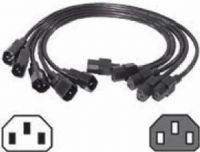 APC American Power Conversion AP9890 Power Cable , 5 ea, Power cable Type, 2 ft Length, Black Color, 1 x power IEC 320 EN 60320 C13 - female Connectors, 1 x power IEC 320 EN 60320 C14 - male Connectors - Other Side (AP 9890 AP-9890  AP9890) 