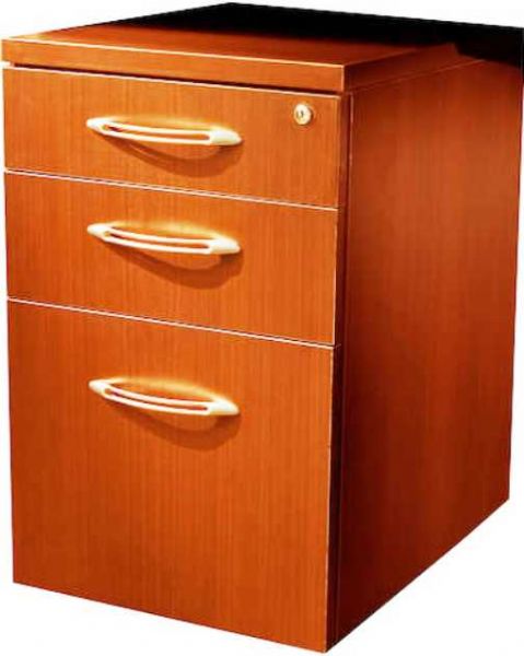 Mayline APBF20-CHY Aberdeen Pencil/Box/File Suspended Credenza Pedestal Cabinet, 3 Drawer Quantity, 36 lbs Capacity - Drawer, 46 Capacity - Weight, 12