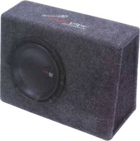 Audiopipe APBP-1200 High Performance Sealed Enclosure, 750 Watts Power (PMPO), 375 Watts Power (RMS), Frequency Response 28-400 Hz, Sensitivity 108dB, 4 Ohms Mono, Constructed of High Grade MDF, Gray Automotive Grade Carpet, 12