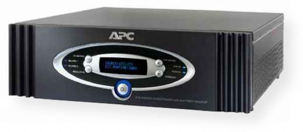 APC S10BLK Power Conditioner with Battery Backup, 1000VA, Black Color; Adjustable voltage-transfer points; Automatic self-test; Battery replacement without tools; Hot-swappable batteries; Intelligent battery management; Pure sinewave battery backup; User-replaceable batteries; Power conditioning; Isolated power filter banks; Dataline surge protection; LED and display dimmer; UPC 731304235699; Dimensions 5.25