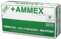 Ammex APFLT70100 Latex Exam Gloves, Box of 100, Extra Small XS, Powder Free, Medical Grade, Non-Sterile, Textured, Polymer Coated, Beaded Cuff, Low Residual Protein, Non-Chlorinated, UPC 697383100405 (APFLT7 0100 APFLT7-0100 APFLT 70100 APFLT-70100 APF LT70100 APF-LT70100) 