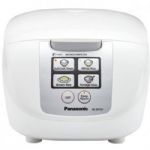 Panasonic APPA101 Microcomputer Controlled / Fuzzy Logic Rice Cooker with One Touch Cooking; Uncooked Rice Capacity up to 5 Cups; White Color; Gray Non-stick Coated Aluminum Inner Pan; Pushbutton Lid Cover; Microcomputer Controlled with Fuzzy Logic Cooking; Automatic Shutoff; Indicator Light(s); Display Panel with One-Touch Button; Domed Top; 120 AC; 60Hz Power Supply; Measuring Cup, Rice Scoop, Steaming Basket; Detachable Power Cord; UPC 885170090019 (APPA101 SR-DF101 SR-DF101 AP-PA101) 