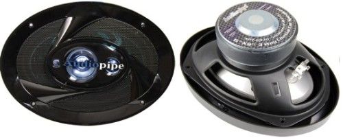Audiopipe APT-6930 Electroplated PP Cone Coaxial Car Speaker, 6