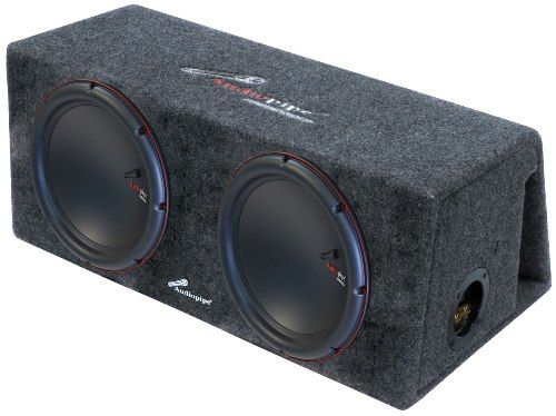 Audiopipe APVB-100BET High Performance Vented Bass Enclosure, Output Power (P.M.P.O.) 1000 Watts, Output Power (R.M.S.) 500 Watts, Impedance Double 2 Ohms, Input Sensitivity 102dB, Frequency Response 26-400Hz, Terminals for Multi Wiring Applications, Constructed of High Grade MDF, Gray Automotive Grade Carpet (APVB100BET APVB 100BET APVB100-BET APVB100 APVB-100 BET Audio Pipe)