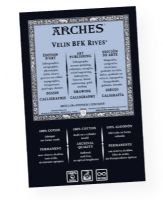Arches 1795119 BFK Rives White 270G 29.5" X 41" (50); Made on a cylinder mold of 100% cotton; Light fine grain with a smooth surface; Available in white sheets with four deckle edges; Registered watermark; Acid free, with alkaline reserve and no optical brightening agents; EAN 3700417951199 (ARCHES1795119 ARCHES-1795119 BFK-RIVES-1795119 ARTWORK PAPER) 