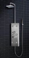 Ariel Platinum A300 Stainless Steel Shower Panel, Handheld showerhead, Thermostatic faucet, Overhead rainfall showerhead, Body massage jets, UPC Approved, Dimensions 53 x 10 (A300 A-300 ARIELA300 ARIEL-A300) 