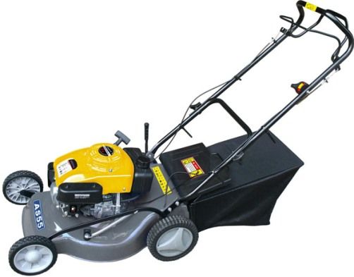 Amico AS55 Hand Push Lawn Mower, 1P64FV Engine, 135ml Displacement, 5.0hp/3600rpm Max Power, 8 Adjustable height position, 2.0L Fuel tank, 0.6L Oil tank, 3100rpm Max. speed of blade, 21 inch Cutting Width, The high of grass can be cut 0.8-3.0 inch, 8.5 inch Wheel Diameter, 80L Grass collection bag, UPC 689076955133 (AS-55 AS 55)