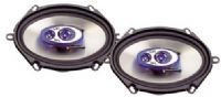 SPL AS-5730 Three Way Speakers 5x 7 or 6x 8, 150 Watts, 20 oz Magnet, 1.25 Voice Coil, SPL 91 dB, Imp. 4Ohm, Electro Plated Silver CD airline Cone, Rubber Butyl Surround, Freq. Resp. 60Hz to 20KHz (AS5730 AS 5730)