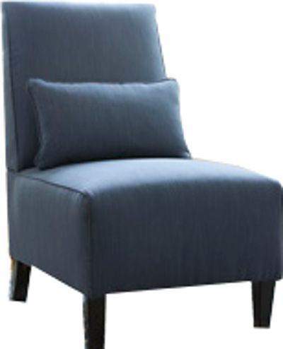 Ashley 3570146 Harahan Series Armless Chair, Indigo Color, Dimensions 26.00