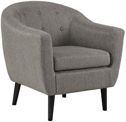 Ashley 3620821 Klorey Series Accent Chair, Charcoal Color, Dimensions 30.00