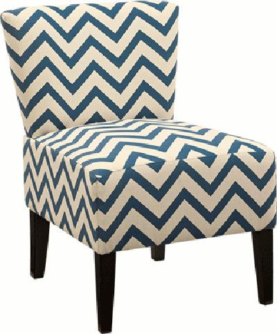 Ashley 4630260 Ravity Series Accent Chair, Blue Color, Zipzag pattern, Eye-catching contemporary design and comfort, Easily complements other furniture, Tight seat construction with blocked corners, Chairs' frames and polyester fabrics are durable, UPC 024052293128 (ASHLEY 4630260 ASHLEY-4630260 ASHLEY4630260 46302 60 46302-60 ASHLEY46302-60)