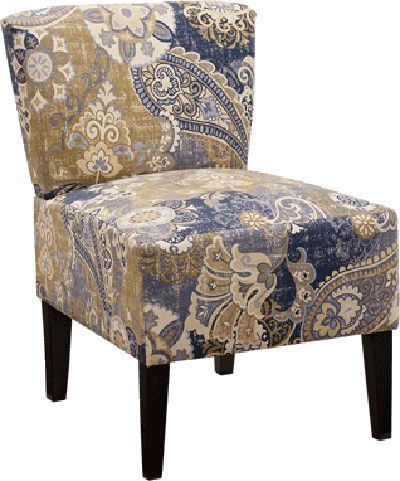 Ashley 4630460 Ravity Series Accent Chair, Denim Color, Eye-catching contemporary design and comfort, Easily complements other furniture, Tight seat construction with blocked corners, Chairs' frames and polyester fabrics are durable, UPC 024052293197 (ASHLEY 4630460 ASHLEY-4630460 ASHLEY4630460 46304-60 46304 60 ASHLEY46304-60)