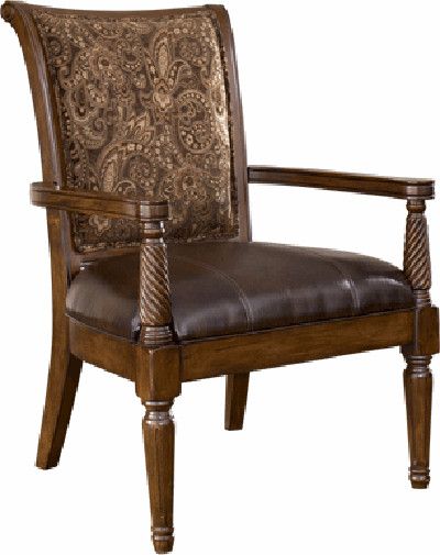 Ashley 5530060 Barcelona Series Showood Accent Chair Antique