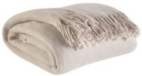 Ashley A1000042 Haiden Series Decorative Throw, Ivory/Taupe Color, Pack of 3, Stripe in Ivory and Taupe, Acrylic, Dry Clean Only, Dimensions 50.00"W x 60.00"D, Weight 8.47 lbs, UPC 024052353471 (ASHLEY A10000 42 ASHLEY A1000042 ASHLEYA10000 42 ASHLEY-A10000-42 ASHLEY-A1000042 ASHLEYA10000-42 A10000-42 ASHLEYA1000042) 