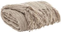 Ashley A1000065 Noland Series Decorative Throw, Almond Color, Pack of 3, Acrylic, Dry Clean Only, Dimensions 50.00"W x 60.00"D, Weight 5 lbs, UPC 024052322798 (ASHLEY A10000 65 ASHLEY A1000065 ASHLEYA10000 65 ASHLEY-A10000-65 ASHLEY-A1000065 ASHLEYA10000-65 A10000-65 ASHLEYA1000065) 