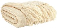 Ashley A1000106 Noland Series Decorative Throw, Off White Color, Pack of 3, Acrylic Material, Dry Clean Only, Dimensions 50.00"W x 60.00"D, Weight 5 lbs, UPC 024052324433 (ASHLEY A1000 106 ASHLEY A1000106 ASHLEY-A1000-106 ASHLEY-A1000106 ASHLEYA1000-106 A1000-106 ASHLEYA1000106) 