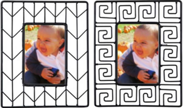 Ashley A2000141 Achava Series Set of 2 Photo Frames, Black Color, Pack of 2 Sets, For use with 4