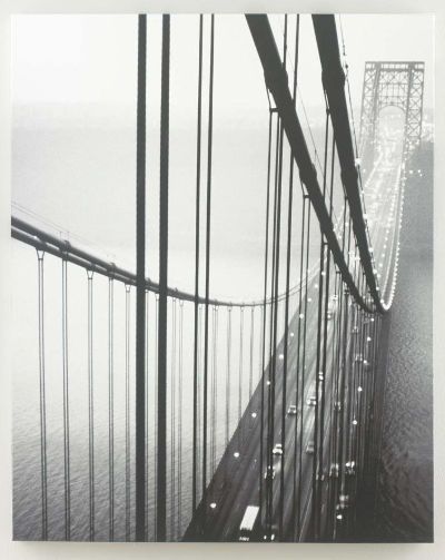 Ashley A8000037 Akello Series Wall Art, Bridge in Black and White by National Geographic, Gallery Wrapped Canvas Wall Art, Giclee Reproduction, Sawtooth for Hanging, Dimensions 40.00