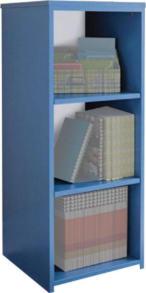 Ashley B045-30 Bronilly Series Bookcase, Blue, Replicated blue paint with white trim and accents, Dimensions 14.72