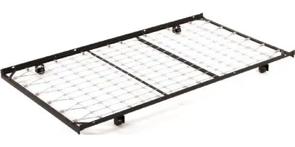 Ashley B100-82 Twin Trundle Metal Frame, Metallic Color, Use center-supported bolt on bed rails when using conversion plates, Day beds require Model B100-81 Day Bed Platform, Dimensions 38.75
