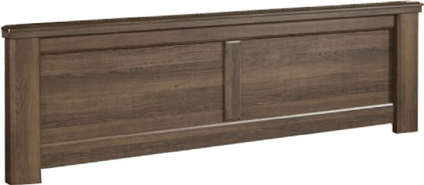 Ashley B251-54 Juararo Series Queen Panel Footboard, Vintage aged brown rough sawn finish over replicated oak grain, Dimensions 63.39