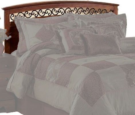 Ashley B Timberline Series Queen Full Panel Headboard Replicated Warm Brown Timber Cherry