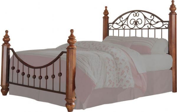  Ashley B429-72 Wyatt Series King/Cal King Headboard and Footboard Panels, Reddish Brown, Enhanced by the overlay pilasters and medium brown cherry stained finish, For the Complete King/Cal Bed it requires B42-999 King Poster Rails and B429-151 Footboard/Headboard Posts (sold separately), Dimensions 72.75