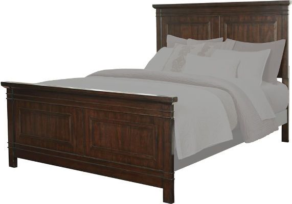  Ashley B508-81 Timbol Series Queen Panel Headboard and Footboard, Features mindi veneers with hardwood solids in a casual and relaxed deep rich brown finish, Dimensions 66.00