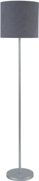  Ashley L204131 Stevonne Series Metal Floor Lamp, Silver Finished Metal Floor Lamp, Drum Shade, Features On/Off Switch, Supports Type A Bulbs, 100 Watts Max or 23 Watts Max CFL, Dimensions 12.00