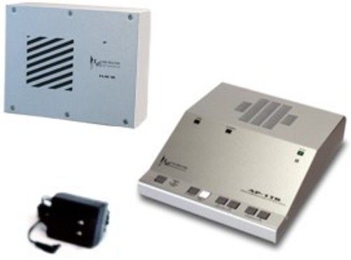 Louroe ASK-4 KIT #501 Audio Monitoring Kit, Two-way talk/listen system, Hands-free listen and talkback at remote speaker/microphone location, Desktop base station with built-in microphone ans speaker, Input/output to DVR/VCR for recording and playback (ASK4KIT501 ASK4KIT-501 ASK4 KIT 501 ASK4 KIT501)