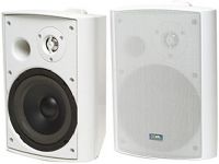 TIC ASP-120W Architectural Series 120 Watt Patio Speakers Pair, White, 2-way design, Indoor/outdoor use, 120 watts peak power, Aluminum grills, Weatherproof design, Teflon sealed internal cabinetry and driver, 8 ohm and 70V switchable for commercial installations, 6.5-inch polypropylene cone woofer and high-density blown neoprene mounting bumpers (AS-P120W ASP-120W ASP120-W AS P120W ASP 120WAS P120 AS-P120 ASP-120 ASP120 7 35120 20320 7 735120203207) 