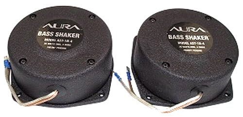 Aura Sound AST-1B-4 Bass Shaker, Car / Home Audio Bass Enhancer, 1 Pair, Frame Size: 7.75" Dia. x 2.35" H, Magnet Type: Ceramic (AST1B4, AST1B-4, AST-1B4, AST-1B)
