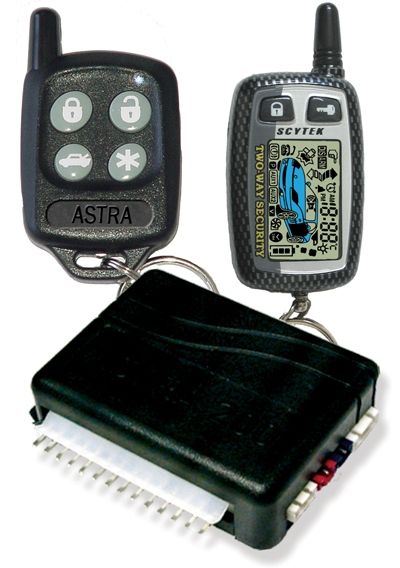 Astra 777 Scytek LCD Paging Remote Control System, One Carbon Fiber 2-Way 5 Button LCD, Two Auxiliary Channels , One 5 Button code hopping Remote Control (ASTRA777 ASTRA-777 ASTRA 777 SCY777 SCY-777)