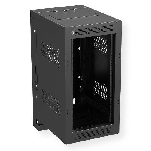 Atlas Sound WMA12-19-HR Half Rack; Wall mounted rack designed to accommodate mounting of half rack width components or vertical mounting of 19.00