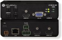 ATLONAATHDSC500 Three-Input Scaler for HDMI and VGA Signals; Features two HDMI inputs plus a VGA input with 3.5mm audio connector; Allows advanced HDMI display devices to be used with legacy VGA sources; Assures compatibility of VGA and HDMI sources with the display; Assures compatibility of VGA and HDMI sources with the display; Preferred IN resolution: 1920x1200, 1920x1080, 1366x768, 1280x800, 1280x720, 1024x768, 800x600; Color Space: YUV, RGB (ATLONAATHDSC500 DEVICE SCALER SIGNALS SOUND) 