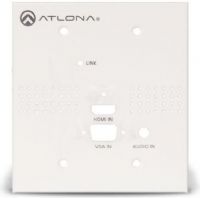 Atlona AT-HDVS-TX-WP-NB Blank Face Plate for HDVS Series Wall Plate Switchers, Designed for HDVS and HDVS-150 Series wall plate switchers, Provides alternative face plate for systems that don’t require control at the switcher, Covers-up Display On/Off and Input Select buttons on the switcher, Eliminates the potential for operator confusion, UPC 846352004927, Weight 0.73 lbs (ATHDVSTXWPNB AT-HDVS-TX-WP-NB ATLONA AT HDVS TX WP NB) 