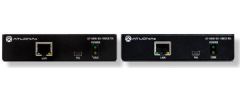 Atlona ATL-ATUHDEX100CEKIT Four-K/UHD HDMI Transmitter and Receiver with Ethernet, Control, and PoE, Black Color; Over 100 M HDBaseT; 4K/UHD capability at 60 Hz with 4:2:0 chroma subsampling; HDCP 2.2 compliant; Supports 4K HDR10 at 24 Hz (4:2:0 chroma subsampling, 10-bit color); HDBaseT extender kit for HDMI, Ethernet, power, and control up to 330 feet (100 meters); UPC 846352004521 (ATLONA-ATUHDEX100CEKIT ATLONA-AT-UHD-EX-100CE-KIT ATLONA AT UHD EX 100CE KIT ATUHDEX100CEKIT) 