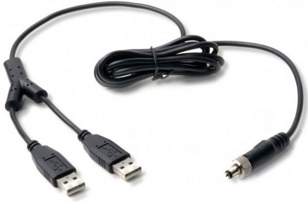 Atlona AT-PWUSB-L USB to 5V DC Power Cable, Black Color; Has 2 USBs on one side and 1 DC power jack on another; If the equipment device is capable of working on 2.5 watts and below the single USB will be OK, however if 2.6 watts to 5watts, then 2 USBs are required; Dimensions 6 feet length; Weight 0.14 lbs; UPC 846352002596 (ATLONA-ATPWUSBL ATLONA-AT-PWUSB-L ATLONA AT PWUSB L ATPWUSBL)