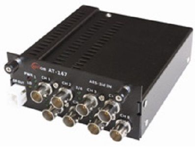 Opticis AT-143 AES-3id Audio Extender 1430nm DFB-LD Transmitter; Can be used as a stand-alone type with additional +5V power adapter; Can be fitted into BR-100 up to 3 units; Supports AES-3id-1995; Extends up to 12.4 Miles over one SC single-mode fiber; AT-143 75Ohm BNC Input, SC connector Output (AT143 AT 143)