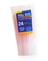 Ad Tech AT220-11ZIP24 MultiTemp 10" Full Size Glue Sticks; Hot melt glue sticks bond wood, metal, glass, florals, fabric, and foam in 20 seconds! MultiTemp sticks are designed to provide a variable flow from low to high, covering most materials from delicate to less porous; 24-pack of non-yellowing glue sticks; 10" long x .44" diameter; Shipping Weight 1.00 lb; UPC 026438540031 (ADTECHAT22011ZIP24 ADTECH-AT22011ZIP24 AD-TECH-AT220-11ZIP24 AD/TECH/AT220/11ZIP24 AT22011ZIP24 GLUE) 