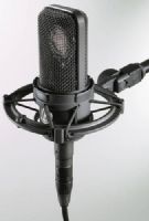 Audio-Technica AT4040 Cardioid Condenser Microphone, Switchable 80 Hz hi-pass filter and 10 dB pad, Frequency Response 20-20000 Hz, Low Frequency Roll-Off 80 Hz, 12 dB/octave, Open Circuite Sensitivity -32 dB (25.1 mV) re 1V at 1 Pa, Impedance 100 ohms, Noise 12 dB SPL, Externally polarized (DC bias) true condenser design (AT-4040 AT 4040) 