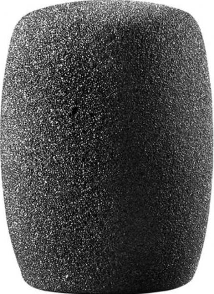 Audio-Technica AT8112 Large Cylindrical Foam Windscreen, Large cylincrical foam windscreen - black, Fits Audio-Technica case styles S7, T4, and T6 (AT8112 AT-8112 AT 8112)