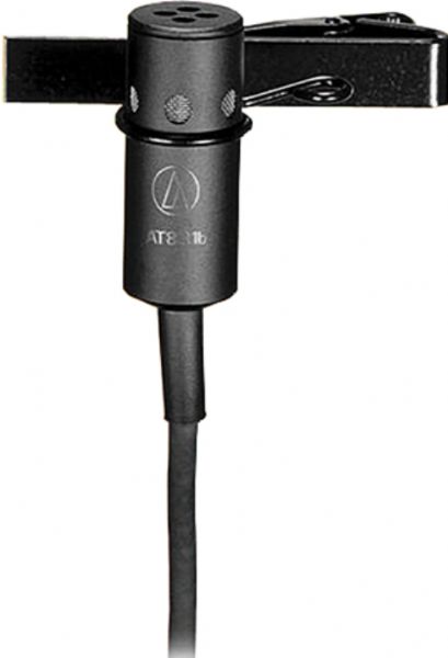 Audio-Technica AT831B Cardioid Lavalier Condenser Microphone, Permanently Polarized Condenser Transducer, Cardioid Polar Pattern, 40 Hz - 20 kHz Frequency Response, 101 dB, at Maximum Typical SPL Dynamic Range, 65 dB, A-Weighted Signal-to-Noise Ratio, 126 dB, at 1 kHz 1% THD Maximum Input Sound Level (AT831B AT-831B AT 831B AT831-B AT831 B)