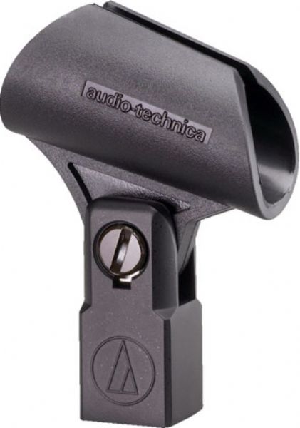 Audio-Technica AT8406 Metal Tapered Slip-In Microphone Clamp, Fits with Audio-Technica tapered microphones with T1, T2, T3 and T4 case styles, Design to provide a universal fit for all handheld microphones, Metal clamp mounts to any standard microphone stand with a 3/8