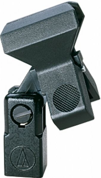 Audio-Technica AT8407 Microphone Clamp, Spring-clip fits most tapered and cylindrical microphones, Compatible with 5/8